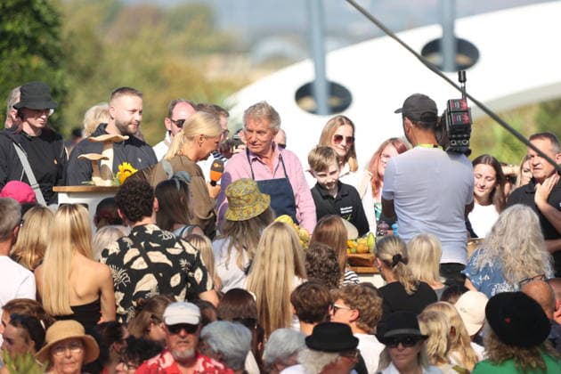 Andrea Kiewel and Armin Roßmeier on the ZDF TV show *Fernsehgarten Finalparty* at Lerchenberg in Mainz, September 27, 2026 Copyright: xAgenturxMatthiasxWehnertx xM.xGränzdörferx