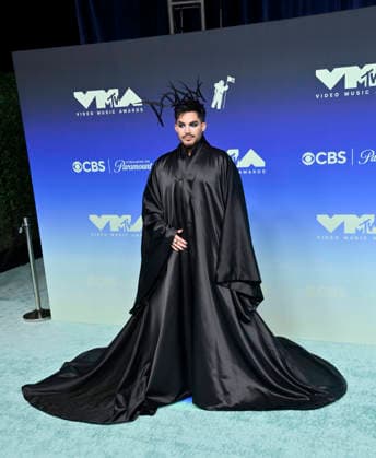 Adam Lambert arrives on the red carpet at the 2026 MTV Video Music Awards VMA s at the Peacock Theater in Los Angeles on Sunday, September 27, 2026.  LAP20260927439 JIMxRUYMEN