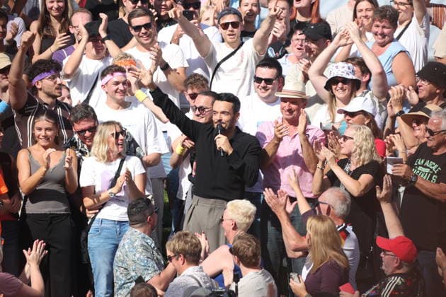 Giovanni Zarrella on the TV show ZDF Fernsehgarten Finalparty at Lerchenberg in Mainz, September 27, 2026 Copyright: xAgenturxMatthiasxWehnertx xM.xGränzdörferx