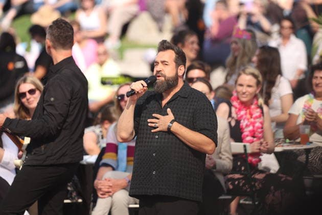 Laith Al Deen on the TV show ZDF Fernsehgarten Final Party at Lerchenberg in Mainz, September 27, 2026 Copyright: xAgenturxMatthiasxWehnertx xM.xGränzdörferx