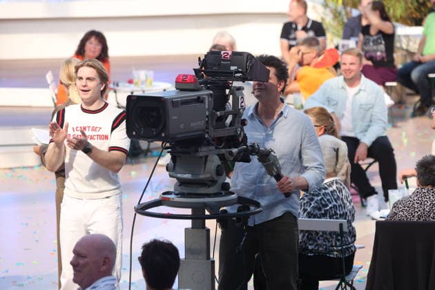 Vincent Gross and Lutz van der Horst on the ZDF TV show *Fernsehgarten Finalparty* at Lerchenberg in Mainz, September 27, 2026 Copyright: xAgenturxMatthiasxWehnertx xM.xGränzdörferx