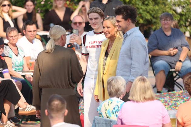 Andrea Kiewel, Vincent Gross, Lutz van der Horst, and Janine Kunze on the TV show ZDF Fernsehgarten Final Party at Lerchenberg in Mainz, September 27, 2026 Copyright: xAgenturxMatthiasxWehnertx xM.xGränzdörferx