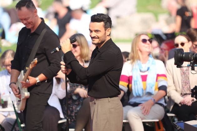 Giovanni Zarrella on the TV show ZDF Fernsehgarten Finalparty at Lerchenberg in Mainz, September 27, 2026 Copyright: xAgenturxMatthiasxWehnertx xM.xGränzdörferx