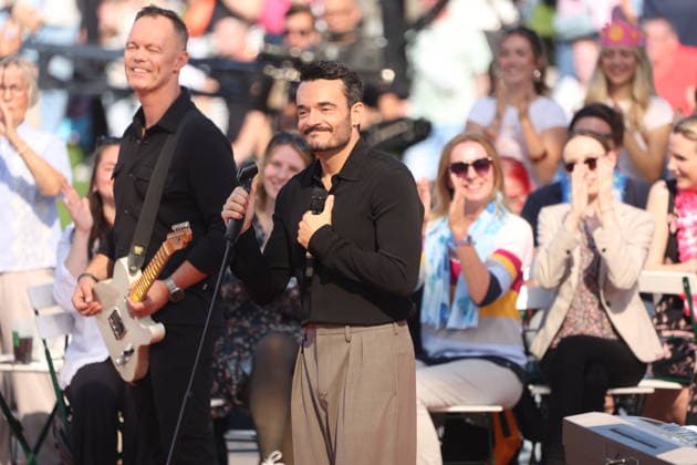 Giovanni Zarrella on the TV show ZDF Fernsehgarten Finalparty at Lerchenberg in Mainz, September 27, 2026 Copyright: xAgenturxMatthiasxWehnertx xM.xGränzdörferx