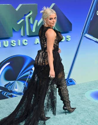 Bebe Rexha arrives on the red carpet at the 2026 MTV Video Music Awards VMA s at the Peacock Theater in Los Angeles on Sunday, September 27, 2026.  LAP20260927497 JIMxRUYMEN