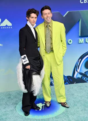 Troye Sivan and Leland arrive on the red carpet at the 2026 MTV Video Music Awards VMA s at the Peacock Theater in Los Angeles on Sunday, September 27, 2026.  LAP20260927476 JIMxRUYMEN