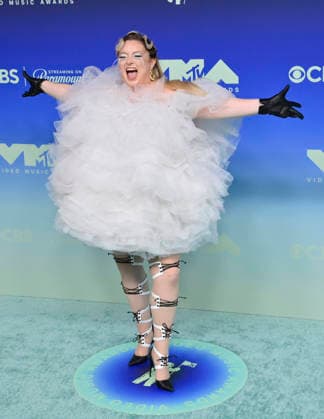 Meek arrives on the red carpet at the 2026 MTV Video Music Awards VMA s at the Peacock Theater in Los Angeles on Sunday, September 27, 2026.  LAP20260927524 JIMxRUYMEN