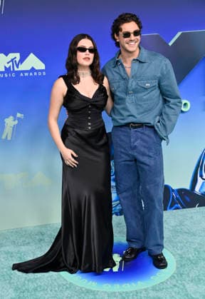 Ella Bright and Belmont Cameli arrive on the red carpet at the 2026 MTV Video Music Awards VMA s at the Peacock Theater in Los Angeles on Sunday, September 27, 2026.  LAP20260927591 JIMxRUYMEN