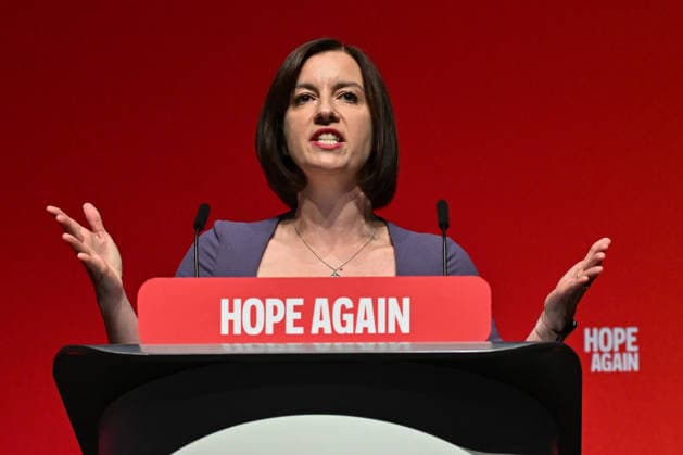 September 27, 2026, Liverpool, England, United Kingdom: Minister for Women and Equalities, and Chair of the Labour Party BRIDGET PHILLIPSON gives a speech on the first day of the Labour Party Conference. Liverpool United Kingdom  - ZUMAs371 20260927_zip_s371_061 Copyright: xWiktorxSzymanowiczx