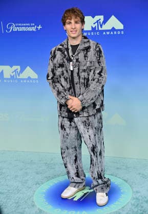 Gianni Paolo arrives on the red carpet at the 2026 MTV Video Music Awards VMA s at the Peacock Theater in Los Angeles on Sunday, September 27, 2026.  LAP20260927620 JIMxRUYMEN
