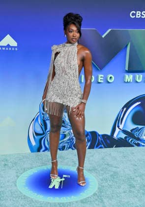 Aniya Harvey arrives on the red carpet at the 2026 MTV Video Music Awards VMA s at the Peacock Theater in Los Angeles on Sunday, September 27, 2026.  LAP20260927640 JIMxRUYMEN