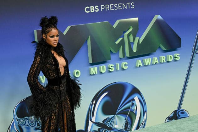 September 27, 2026, Los Angeles, California, USA: American singer, songwriter, actress, dancer, choreographer, and music video director TEYANA TAYLOR, 35,attends the 2026 MTV Video Music Awards â€oeVMAs†teal carpet. Los Angeles USA - ZUMAb173 20260927_aap_b173_063 Copyright: xBillyxBennightx