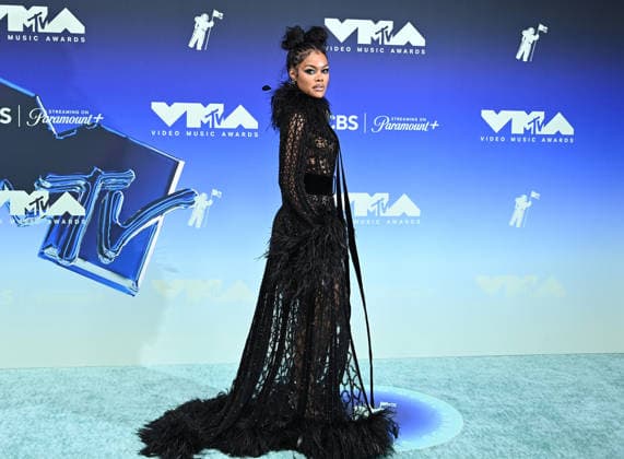 2026 MTV Video Music Awards Teyana Taylor arriving at the 2026 MTV Video Music Awards held at the Peacock Theater on September 27, 2026 in Los Angeles, California. Los Angeles Peacock Theater California USA Copyright: xTammiexArroyo AFF-USA.comx