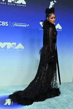 2026 MTV Video Music Awards Teyana Taylor arriving at the 2026 MTV Video Music Awards held at the Peacock Theater on September 27, 2026 in Los Angeles, California. Los Angeles Peacock Theater California USA Copyright: xTammiexArroyo AFF-USA.comx