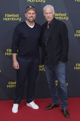 Steven Gätjen and Martin McDonagh at the premiere of the feature film *Wild Horse Nine* at the 34th Filmfest Hamburg 2026 at Cinemaxx Dammtor in Hamburg, September 27, 2029 Foto:xgbrcix xFuturexImagex nine_6507