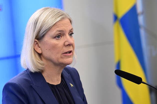 STOCKHOLM, SWEDEN 20260928 Social Democratic Party leader Magdalena Andersson S during a press conference at the Riksdag STOCKHOLM, SWEDEN x10030x  Copyright: xJonasxEkströmer TTx TALMANSVAL NY70btlA6bc