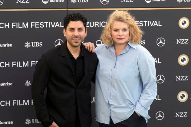 Lucas Paleocrassas and Reta Guetg at the premiere of the documentary *Bugboy* at the 22nd Zurich Film Festival at Kinokoni in Zurich, September 27, 2026 Foto:xA.xRaemyx xFuturexImagex bugboy_6901