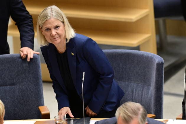 STOCKHOLM, SWEDEN 20260928 Magdalena Andersson (S) in the Riksdag ahead of the roll call and the election of the Speaker STOCKHOLM, SWEDEN x10030x  Copyright: xJonasxEkströmer TTx TALMANSVAL nyt5QV8xbPM