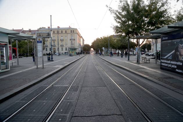 Zagreb public transport strike Empty tram stands are pictured amid an ongoing ZET and Zagreb Holding strike at Glavni Kolodvor main railway station in Zagreb, Croatia on September 28, 2026.  MarkoxSeper PIXSELL