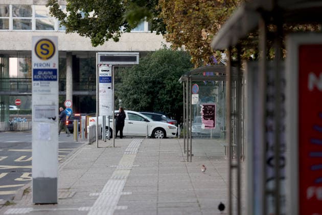 Zagreb public transport strike Empty tram stands are pictured amid an ongoing ZET and Zagreb Holding strike at Glavni Kolodvor main railway station in Zagreb, Croatia on September 28, 2026.  MarkoxSeper PIXSELL