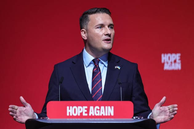 Labour Party Annual Conference Day Two Secretary of State for Defence Wes Streeting MP speaks during the Labour Party Annual Conference Day Two at Convention Centre, Liverpool, United Kingdom on 28 September 2026 (Photo by Mark Cosgrove News Images) Liverpool Convention Centre Merseyside United Kingdom Copyright: xMarkxCosgrove NewsxImagesx