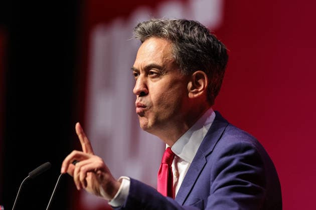 Labour Party Annual Conference Day Two Secretary of State for Foreign, Commonwealth and Development Affairs Ed Miliband MP speaks during the Labour Party Annual Conference Day Two at Convention Centre, Liverpool, United Kingdom on 28 September 2026 (Photo by Mark Cosgrove News Images) Liverpool Convention Centre Merseyside United Kingdom Copyright: xMarkxCosgrove NewsxImagesx