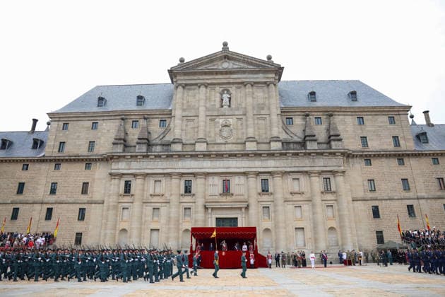The King Presides Over the Meeting of the Chapter of the Royal and Military Order of Saint Hermenegild in San Lorenzo del Escorial, Madrid. King Felipe VI during the meeting of the Chapter of the Royal and Military Order of Saint Hermenegild at the Monastery of San Lorenzo del Escorial, on September 28, 2026, in San Lorenzo del Escorial, Madrid, Spain. The Order of Saint Hermenegild was established in 1814 by Ferdinand VII in recognition of Army officers’ steadfastness in military service. Currently, its ceremony is held every two years. SEPTEMBER 28, 2026. Marta Ferná, Spain  Copyright: xMartaxFernandezx 7805202