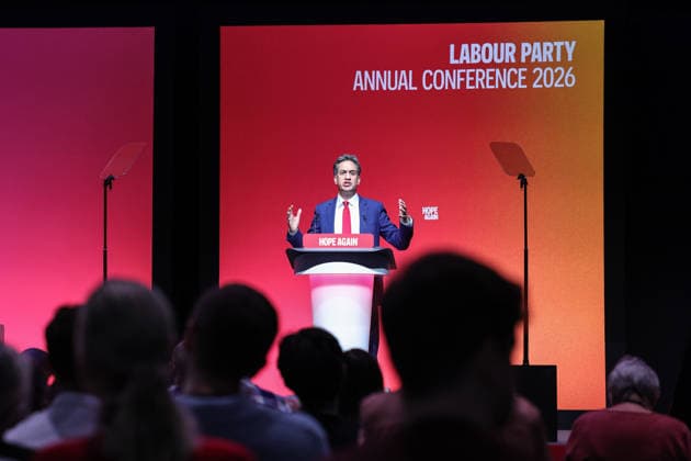 Labour Party Annual Conference Day Two Secretary of State for Foreign, Commonwealth and Development Affairs Ed Miliband MP speaks during the Labour Party Annual Conference Day Two at Convention Centre, Liverpool, United Kingdom on 28 September 2026 (Photo by Mark Cosgrove News Images) Liverpool Convention Centre Merseyside United Kingdom Copyright: xMarkxCosgrove NewsxImagesx