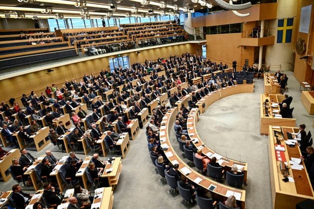 STOCKHOLM, SWEDEN 20260928 Members of Parliament gather in the Riksdag for the roll call and election of the Speaker in Stockholm, Sweden, on September 28, 2026 STOCKHOLM SWEDEN x10030x  Copyright: xJonasxEkstromer TTx SWEDEN PARLIAMENT N3RI5f8_B58