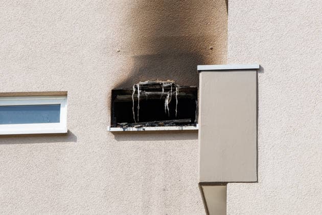 Apartment Completely Destroyed by Fire; Resident Escapes with Minor Injuries from Smoke O