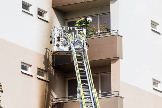 Apartment Completely Destroyed by Fire; Resident Escapes with Minor Injuries from Smoke O