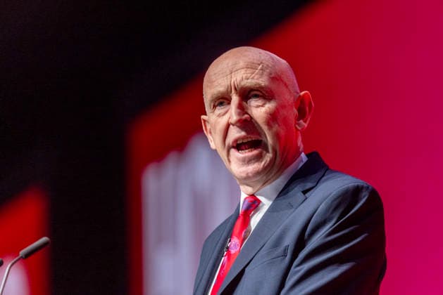 28 September 2026, John Healey addresses Labour Party Conference in Liverpool 28 September 2026, Liverpool, UK. John Healey, Labour MP and Chancellor of the Exchequer, addresses delegates and attendees during Day 2 of the Labour Party Annual Conference 2026 at ACC Liverpool., Credit:Abdullah Bailey Anthony Bailey - B2421 Avalon  Copyright: xAbdullahxBaileyx xAnthonyxBaileyx-xB2421x xAvalonx 1138873804