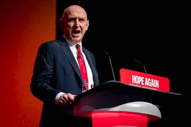 28 September 2026, John Healey addresses Labour Party Conference in Liverpool 28 September 2026, Liverpool, UK. John Healey, Labour MP and Chancellor of the Exchequer, addresses delegates and attendees during Day 2 of the Labour Party Annual Conference 2026 at ACC Liverpool., Credit:Abdullah Bailey Anthony Bailey - B2421 Avalon  Copyright: xAbdullahxBaileyx xAnthonyxBaileyx-xB2421x xAvalonx 1138873811