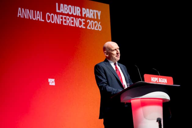 28 September 2026, John Healey addresses Labour Party Conference in Liverpool 28 September 2026, Liverpool, UK. John Healey, Labour MP and Chancellor of the Exchequer, addresses delegates and attendees during Day 2 of the Labour Party Annual Conference 2026 at ACC Liverpool., Credit:Abdullah Bailey Anthony Bailey - B2421 Avalon  Copyright: xAbdullahxBaileyx xAnthonyxBaileyx-xB2421x xAvalonx 1138873812