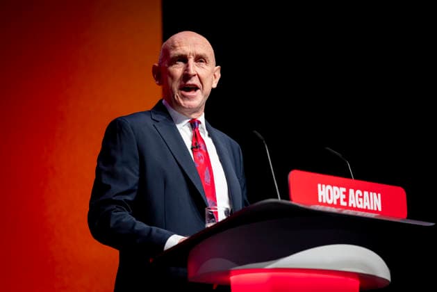 28 September 2026, John Healey addresses Labour Party Conference in Liverpool 28 September 2026, Liverpool, UK. John Healey, Labour MP and Chancellor of the Exchequer, addresses delegates and attendees during Day 2 of the Labour Party Annual Conference 2026 at ACC Liverpool., Credit:Abdullah Bailey Anthony Bailey - B2421 Avalon  Copyright: xAbdullahxBaileyx xAnthonyxBaileyx-xB2421x xAvalonx 1138873815