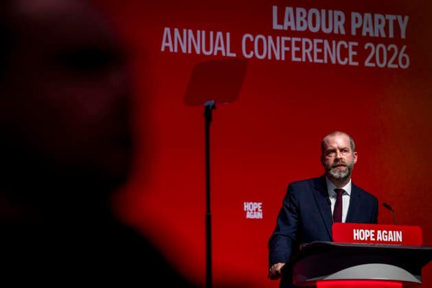 28 September 2026, Jonathan Reynolds addresses Labour Party Conference in Liverpool 28 September 2026, Liverpool, UK. Jonathan Reynolds, Labour MP and Secretary of State for Business, Innovation, Science and Trade, addresses delegates and attendees during Day 2 of the Labour Party Annual Conference 2026 at ACC Liverpool., Credit:Abdullah Bailey Anthony Bailey - B2421 Avalon  Copyright: xAbdullahxBaileyx xAnthonyxBaileyx-xB2421x xAvalonx 1138878508