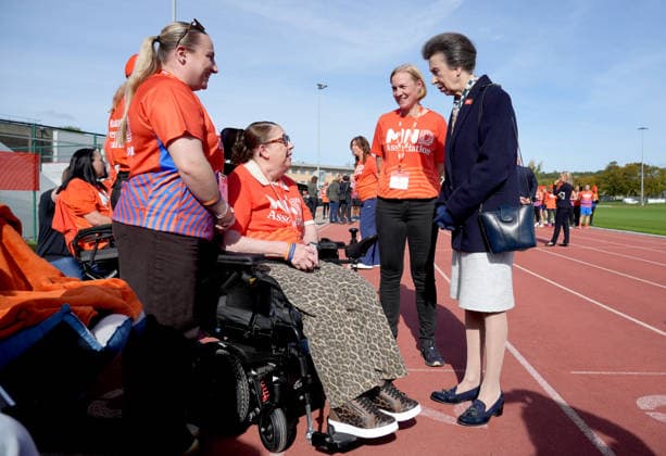 The Princess Royal Meets Sir Kevin Sinfield During His 7 In 7 Challenge YORK, ENGLAND - SEPTEMBER 28: Princess Anne, Princess Royal shakes hands with Lynne Casey during the 7 in 7: The Grand Finale at the University of York Athletics Track on September 28, 2026 in York, England. Sir Kevin Sinfield is running an ultra marathon every day for seven days to raise money for motor neurone disease (MND) in memory of his former Leeds Rhinos teammate Rob Burrow., Credit:Dominic Lipinski PA ROTA - B68 Avalon United Kingdom, England, York  Copyright: xDominicxLipinskix xPAxROTAx-xB68x xAvalonx 1138881180