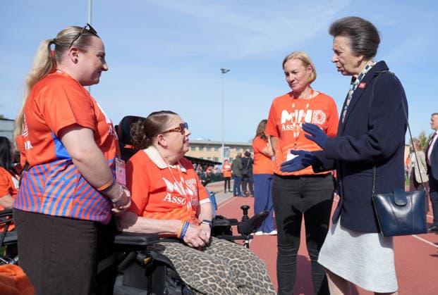 The Princess Royal Meets Sir Kevin Sinfield During His 7 In 7 Challenge YORK, ENGLAND - SEPTEMBER 28: Princess Anne, Princess Royal shakes hands with Lynne Casey during the 7 in 7: The Grand Finale at the University of York Athletics Track on September 28, 2026 in York, England. Sir Kevin Sinfield is running an ultra marathon every day for seven days to raise money for motor neurone disease (MND) in memory of his former Leeds Rhinos teammate Rob Burrow., Credit:Dominic Lipinski PA ROTA - B68 Avalon United Kingdom, England, York  Copyright: xDominicxLipinskix xPAxROTAx-xB68x xAvalonx 1138881185