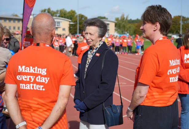 The Princess Royal Meets Sir Kevin Sinfield During His 7 In 7 Challenge YORK, ENGLAND - SEPTEMBER 28: Princess Anne, Princess Royal speaks with MND Association staff during the 7 in 7: The Grand Finale at the University of York Athletics Track on September 28, 2026 in York, England. Sir Kevin Sinfield is running an ultra marathon every day for seven days to raise money for motor neurone disease (MND) in memory of his former Leeds Rhinos teammate Rob Burrow., Credit:Dominic Lipinski PA ROTA - B68 Avalon United Kingdom, England, York  Copyright: xDominicxLipinskix xPAxROTAx-xB68x xAvalonx 1138881189
