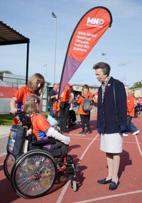 The Princess Royal Meets Sir Kevin Sinfield During His 7 In 7 Challenge YORK, ENGLAND - SEPTEMBER 28: Princess Anne, Princess Royal speaks with MND Association patients during the 7 in 7: The Grand Finale at the University of York Athletics Track on September 28, 2026 in York, England. Sir Kevin Sinfield is running an ultra marathon every day for seven days to raise money for motor neurone disease (MND) in memory of his former Leeds Rhinos teammate Rob Burrow., Credit:Dominic Lipinski PA ROTA - B68 Avalon United Kingdom, England, York  Copyright: xDominicxLipinskix xPAxROTAx-xB68x xAvalonx 1138881192