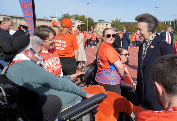 The Princess Royal Meets Sir Kevin Sinfield During His 7 In 7 Challenge YORK, ENGLAND - SEPTEMBER 28: Princess Anne, Princess Royal speaks with MND Association patients during the 7 in 7: The Grand Finale at the University of York Athletics Track on September 28, 2026 in York, England. Sir Kevin Sinfield is running an ultra marathon every day for seven days to raise money for motor neurone disease (MND) in memory of his former Leeds Rhinos teammate Rob Burrow., Credit:Dominic Lipinski PA ROTA - B68 Avalon United Kingdom, England, York  Copyright: xDominicxLipinskix xPAxROTAx-xB68x xAvalonx 1138881195