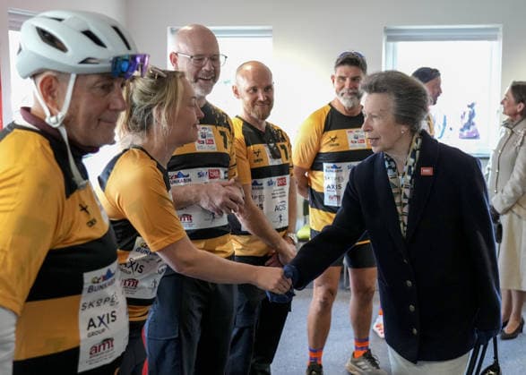 The Princess Royal Meets Sir Kevin Sinfield During His 7 In 7 Challenge YORK, ENGLAND - SEPTEMBER 28: Princess Anne, Princess Royal meets supporters who are joining Sir Kevin Sinfield on his challenge during the 7 in 7: The Grand Finale at the University of York Athletics Track on September 28, 2026 in York, England. Sir Kevin Sinfield is running an ultra marathon every day for seven days to raise money for motor neurone disease (MND) in memory of his former Leeds Rhinos teammate Rob Burrow., Credit:Dominic Lipinski PA ROTA - B68 Avalon United Kingdom, England, York  Copyright: xDominicxLipinskix xPAxROTAx-xB68x xAvalonx 1138881232