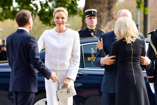 President Emmanuel Macron and his wife, First Lady Brigitte Macron, welcome Prince Albert II of Monaco and Princess Charlène of Monaco upon their arrival for the At the Roots of Europe meeting for peace and unity at the Robert Schuman Conference Center in Metz, France, on September 28, 2026, the final day of the Pope’s visit to France Romain Doucelin Bestimage French President Emmanuel Macron and his wife, First Lady Brigitte Macron, welcome guests upon their arrival for the At the Roots of Europe: For Peace and Unity meeting at the Robert Schuman Conference Center in Metz, France, on September 28, 2026, the final day of the Pope’s visit to France Metz, France Copyright: xRomainxDoucelinx xBestimagexRomainxDoucelinx xBestimagex