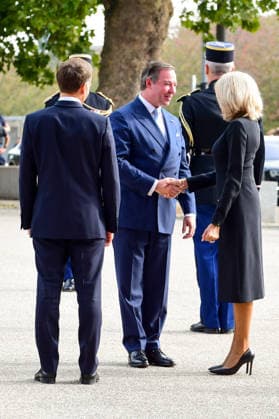 President Emmanuel Macron and his wife, First Lady Brigitte Macron, welcome Grand Duke Guillaume upon his arrival for the At the Roots of Europe for Peace and Unity meeting at the Robert Schuman Conference Center in Metz, France, on September 28, 2026, the final day of the Pope’s visit to France. Romain Doucelin Bestimage French President Emmanuel Macron and his wife, First Lady Brigitte Macron, welcome guests upon their arrival for the At the Roots of Europe for Peace and Unity meeting at the Robert Schuman Conference Center in Metz, France, on September 28, 2026, the final day of the Pope’s visit to France Metz, France Copyright: xRomainxDoucelinx xBestimagexRomainxDoucelinx xBestimagex