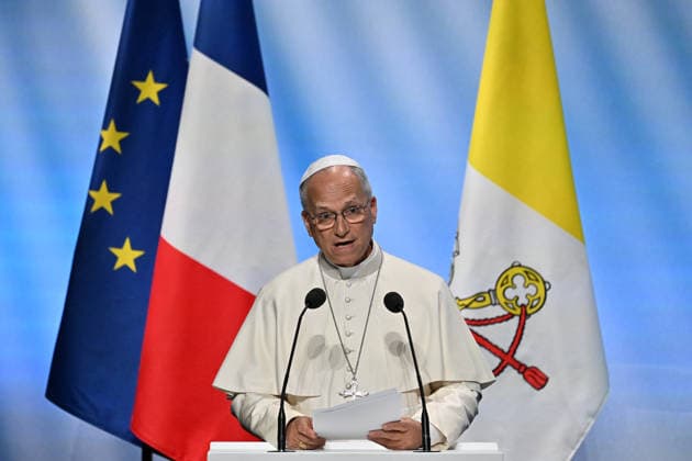 Meeting At the Roots of Europe for Peace and Unity in Metz France, Metz, Vatican, 2026 9 28 Meeting At the Roots of Europe for Peace and Unity at the Robert Schuman Conference Centre in Metz. EDITORIAL USE ONLY - NO BOOKS Copyright: xALESSIAxGIULIANI xCatholicxPressx
