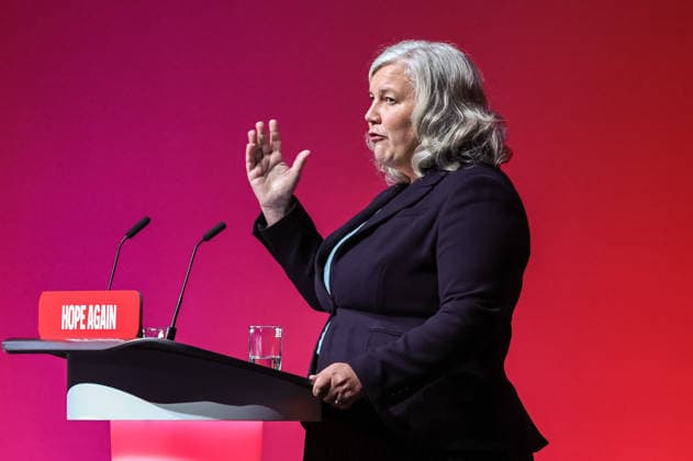 Labour Party Annual Conference Day Two Secretary of State for Transport Heidi Alexander MP speaks during the Labour Party Annual Conference Day Two at Convention Centre, Liverpool, United Kingdom on 28 September 2026 (Photo by Mark Cosgrove News Images) Liverpool Convention Centre Merseyside United Kingdom Copyright: xMarkxCosgrove NewsxImagesx