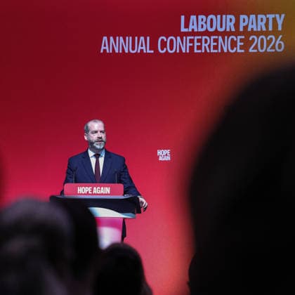 Labour Party Annual Conference Day Two Secretary of State for Business, Innovation, Science and Trade Jonathan Reynolds MP speaks during the Labour Party Annual Conference Day Two at Convention Centre, Liverpool, United Kingdom on 28 September 2026 (Photo by Mark Cosgrove News Images) Liverpool Convention Centre Merseyside United Kingdom Copyright: xMarkxCosgrove NewsxImagesx