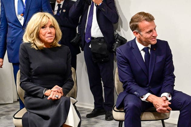Pope Leo XIV in France - Grand Duke Guillaume at Meeting For Peace And Unity in Metz French President Emmanuel Macron, First Lady Brigitte Macron, and Grand Duke Guillaume meet with Pope Leo XIV before the At the Roots of Europe: For Peace and Unity meeting at the Robert Schuman Conference Centre in Metz, northeastern France on September 28, 2026, the final day of the Pope s visit to France. Photo by Romain Doucelin Pool ABACAPRESS.COM Metz France  Copyright: xDoucelinxRomain ABACAx