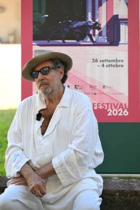 September 28, 2026, Lucca, Rome, Italy: Artist and director Julian Schnadel is interviewed during the photocall at the Lucca Film Festival, Lucca, 28 09 2026 Lucca Italy  - ZUMAa289 20260928_zia_a289_120 Copyright: xStefanoxDallexLuchex xAgfx