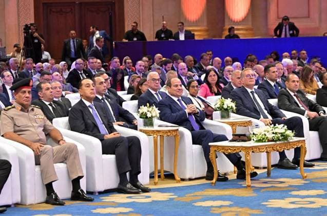 Egyptian President Attends Opening of Egypt Mining Forum Egyptian President Abdel Fattah El-Sisi attends the opening of the Egypt Mining Forum in the New Capital, Egypt, on September 28, 2026, alongside Prime Minister Mostafa Madbouly and Minister of Petroleum and Mineral Resources Karim Badawi. The fifth edition of the forum is being held on September 28 and 29 under the theme Unlocking Egypt’s and the Arab Nubian Shield’s Exploration Potential. Photo by Egyptian President Office apaimages Cairo Cairo Egypt 280926_Egypt_EPO_00(4) Copyright: xapaimagesxEgyptianxPresidentxOfficex xapaimagesx